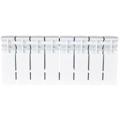 Радиатор биметаллический Stout (Стаут) Titan 200 8 секций боковое подключение белый RAL 9016 (SRB-3310-020008)