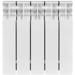 Радиатор биметаллический Stout (Стаут) Titan 350 5 секций боковое подключение белый RAL 9016 (SRB-3310-035005)