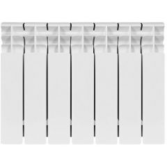 Радиатор биметаллический Stout (Стаут) Titan 350 7 секций боковое подключение белый RAL 9016 (SRB-3310-035007)