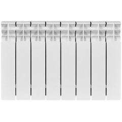 Радиатор биметаллический Stout (Стаут) Titan 350 8 секций боковое подключение белый RAL 9016 (SRB-3310-035008)