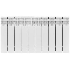 Радиатор биметаллический Stout (Стаут) Titan 350 10 секций боковое подключение белый RAL 9016 (SRB-3310-035010)