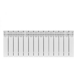 Радиатор биметаллический Stout (Стаут) Titan 350 14 секций боковое подключение белый RAL 9016 (SRB-3310-035014)