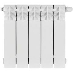 Радиатор биметаллический Stout (Стаут) Titan Ventil 350 5 секций нижнее правое подключение белый RAL 9016 (SRB-3320-035005)