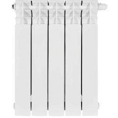 Радиатор биметаллический Stout (Стаут) Titan Ventil 500 5 секций нижнее правое подключение белый RAL 9016 (SRB-3320-050005)