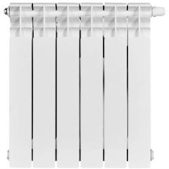 Радиатор биметаллический Stout (Стаут) Titan Ventil 500 6 секций нижнее правое подключение белый RAL 9016 (SRB-3320-050006)