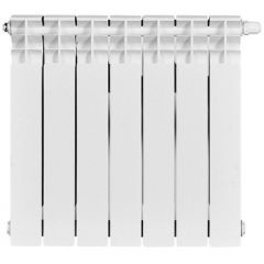 Радиатор биметаллический Stout (Стаут) Titan Ventil 500 7 секций нижнее правое подключение белый RAL 9016 (SRB-3320-050007)