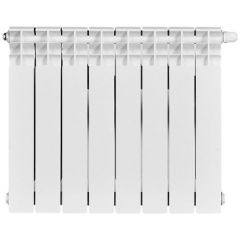 Радиатор биметаллический Stout (Стаут) Titan Ventil 500 8 секций нижнее правое подключение белый RAL 9016 (SRB-3320-050008)