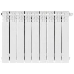 Радиатор биметаллический Stout (Стаут) Titan Ventil 500 9 секций нижнее правое подключение белый RAL 9016 (SRB-3320-050009)