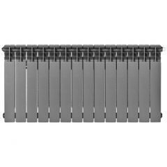 Радиатор биметаллический Stout (Стаут) Titan Ventil 500 14 секций нижнее правое подключение графит RAL 7024 (SRB-3320-050014 7024)