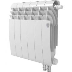Радиатор биметаллический Royal Thermo BiLiner 350 V 6 секций подключение нижнее белый