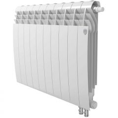 Радиатор биметаллический Royal Thermo (Роял Термо) BiLiner 500 V 10 секций подключение нижнее белый
