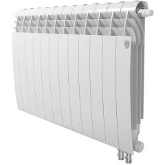 Радиатор биметаллический Royal Thermo (Роял Термо) BiLiner 500 V 12 секций подключение нижнее белый