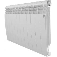 Радиатор биметаллический Royal Thermo BiLiner 500 12 секций подключение боковое белый