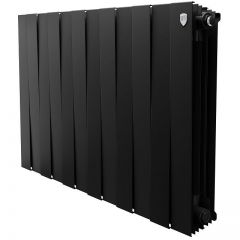 Радиатор биметаллический Royal Thermo PianoForte 500 12 секций подключение боковое черный
