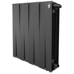 Радиатор биметаллический Royal Thermo (Роял Термо) PianoForte 500 8 секций VR подключение нижнее черный
