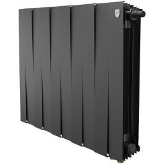 Радиатор биметаллический Royal Thermo PianoForte 500 10 секций VR подключение нижнее черный