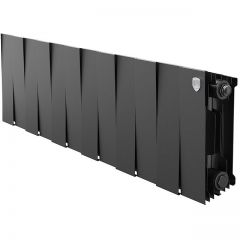 Радиатор биметаллический Royal Thermo PianoForte 200 12 секций подключение боковое черный