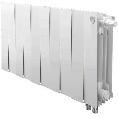 Радиатор биметаллический Royal Thermo PianoForte 300 10 секций VR подключение нижнее белый