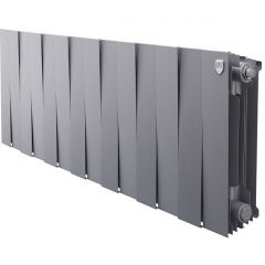 Радиатор биметаллический Royal Thermo (Роял Термо) PianoForte 300 14 секций подключение боковое серый