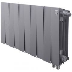 Радиатор биметаллический Royal Thermo PianoForte 300 10 секций VR подключение нижнее серый