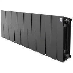 Радиатор биметаллический Royal Thermo PianoForte 300 22 секций подключение боковое черный