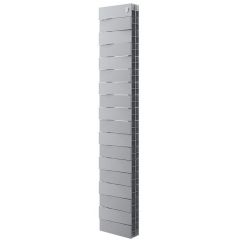 Радиатор биметаллический Royal Thermo (Роял Термо) PianoForte Tower 200 18 секций подключение нижнее серый
