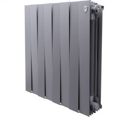 Радиатор биметаллический Royal Thermo (Роял Термо) PianoForte 500 Серебристый 8 секций