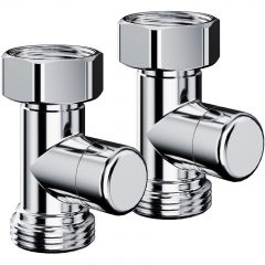 Набор нижнего подключения Royal Thermo (Роял Термо) Design прямой раздельный 3/4х3/4 ЕК (хром)