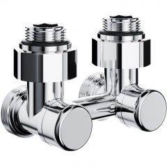 Узел нижнего подключения Royal Thermo (Роял Термо) Design угловой 1/2х3/4 EK (хром)