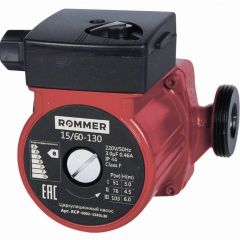 Насос циркуляционный Rommer (Роммер) Rate 15/60-130, гайки 1x3/4 (RCP-0002-1560130)