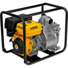 Мотопомпа бензиновая Denzel (Дензель) для грязной воды PX-80D, 15 л.с, 3, 1500 л/мин, глубина 8 м , напор 30 м (99204)