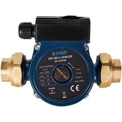 Насос циркуляционный Stout (Стаут) 25-40/130 220/240V 50Hz с латунными гайками G 1 1/2 x Rp 1 (SPC-0011-2540130)