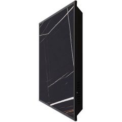 Отопительная панель Stout (Стаут) Black Stone SCT 60х60 черный гранит/черный корпус (SCT-00BB-006060)