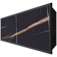 Отопительная панель Stout (Стаут) Black Stone SCT 120х30 черный гранит/черный корпус (SCT-00BB-012030)