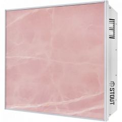 Отопительная панель Stout (Стаут) Rose Stone SCT 60х60 розовый гранит/серый корпус (SCT-00RG-006060)