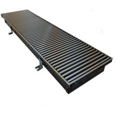 Конвектор медно-алюминиевый внутрипольный Gekon (Гекон) Eco с решеткой UNA H11 L200 T23, 11х23х200 см (GETL0.01120023/UNA/NV)