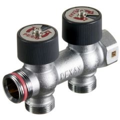 Распределительный коллектор Rehau (Рехау) 3/4x3/4 2 отвода евроконус (11316443001)