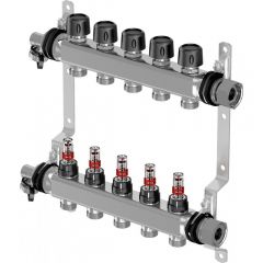 Коллектор Uponor Vario S с расходометрами 3/4 дюйм, отводов 11 (UP 1086547)
