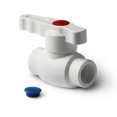Шаровой кран полипропиленовый стандартный проход Pro Aqua (Про Аква) Standard, PP-R Белая, D 32 мм PA44012