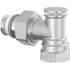 Вентиль Simplex (Симплекс) IG/N угловой 1/2″x1/2″ никел. покр. (F10382)