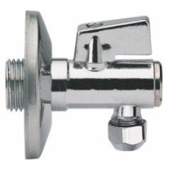 Кран угловой Ganzer (Ганзер) Хром 1/2″ х 10 мм (GZ060)