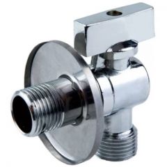 Кран угловой Ganzer (Ганзер) Хром 1/2 х 3/4 (GZR34(84)