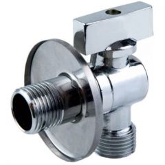Кран угловой Ganzer (Ганзер) Хром с цангой 1/2 х 3/8 (GZR32A(82A)