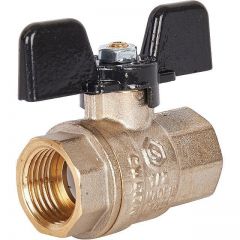 Кран шаровой полнопроходной Stout (Стаут) ВР/ВР, ручка бабочка 1/2 (SVB-0002-000015)