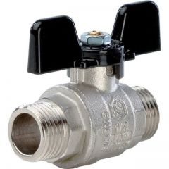 Кран шаровой полнопроходной Stout (Стаут) НР/НР, ручка бабочка 1/2 (SVB-0006-000015)