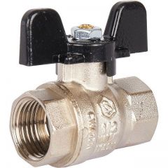 Кран шаровой стандартнопроходной Stout (Стаут) ВР/ВР, ручка бабочка 1/2 (SVB-0012-000015)