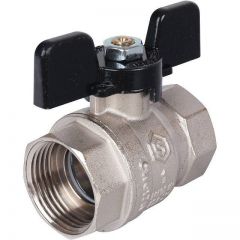 Кран шаровой стандартнопроходной Stout (Стаут) ВР/ВР, ручка бабочка 1 (SVB-0012-000025)