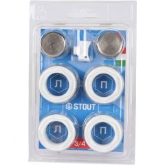 Комплект из 4-х прокладок Stout (Стаут) O-Ring 1 для универсального монтажного комплекта для радиатора (SPACE, OSCAR) (SKU-0111-130401)
