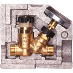 Вентиль термостатический Flamco (Фламко) циркуляционный NexusValve TW, нар. резьба, DN 15, рег. 30-50 град. C, с изол. (M1206330)