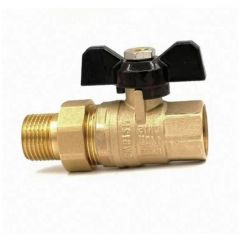 Кран шаровой Vieir (Виеир) с американкой 3/4 Желтый (VR104-02)
